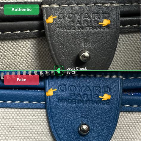 goyard pattern real vs fake|how to find a goyard bag.